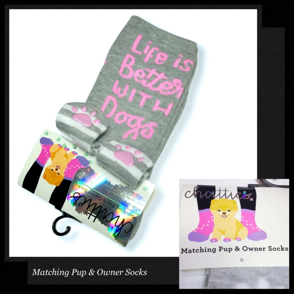 CHATTIES Matching Pup & Owner Socks (Set of 2)